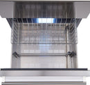 FORNO Package - 36" Electric French Door Range, Wall Mount Range Hood, Refrigerator, Dishwasher, Microwave and Wine Cooler, AP-FFSEL6917-36-6PK-1