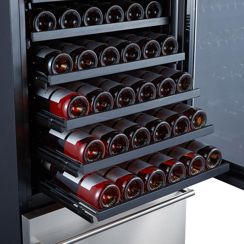 FORNO Appliance Package - 48" Gas Range, Range Hood, 60" Refrigerator, Dishwasher, Microwave Drawer, Wine Cooler, AP-FFSGS6244-48-22