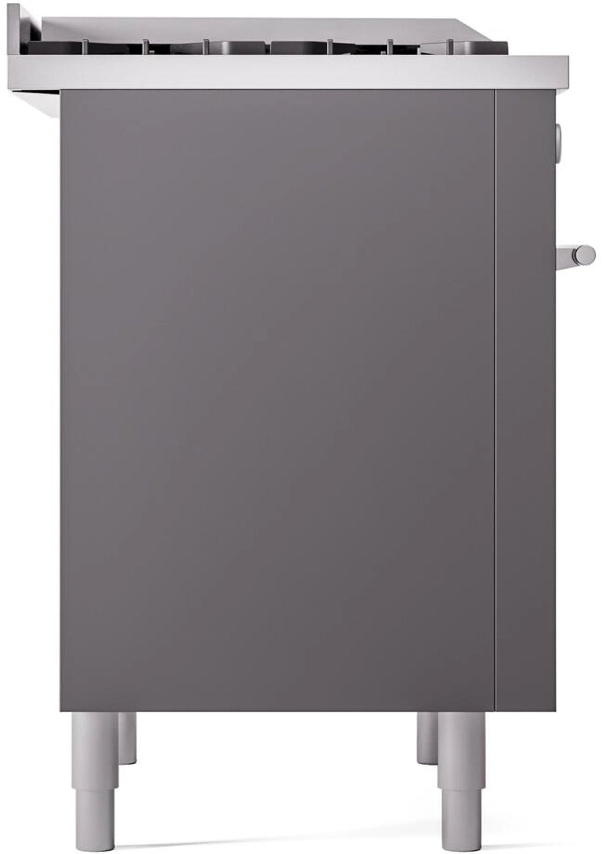 ILVE Professional Plus II 36-Inch Freestanding Propane Gas Dual Fuel Range with 6 Sealed Burner in Matte Graphite (UP36FWMPMGLP)