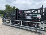 20ft Farm Metal Driveway Gate with Diagonal Tubes