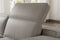 Valencia Valentina Leather Loveseat Recliner Sofa, Light Grey