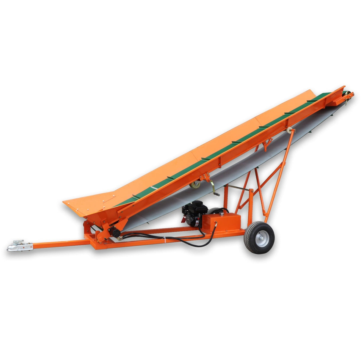 6.5HP Firewood Conveyor Max. 9.3ft Lift Height with B&S Engine and 19.7" PVC Belt