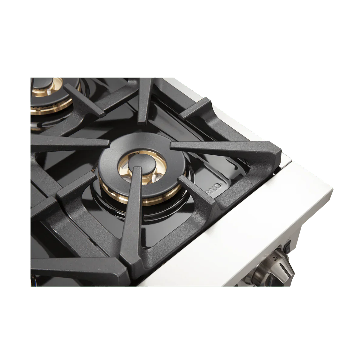 FORNO Capriasca 36" 5.36 cu. ft. Dual Fuel Range with 6 Italian Burners in Black, FFSGS6187-36BLK