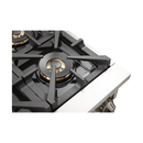 FORNO Capriasca 36" 5.36 cu. ft. Dual Fuel Range with 6 Italian Burners in Black, FFSGS6187-36BLK