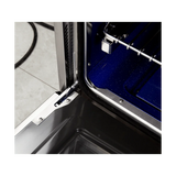 FORNO Capriasca 36" 5.36 cu. ft. Dual Fuel Range with 6 Italian Burners in Black, FFSGS6187-36BLK