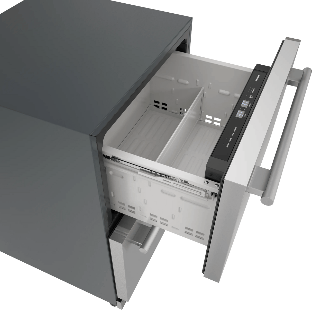 THERMADOR T24UR915DS Freedom® Under Counter Double Drawer Refrigerator 24'' Masterpiece® in Stainless Steel