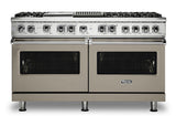 VIKING VDR5606GQNALP 60" Dual Fuel Range - VDR560 Viking 5 Series Gray
