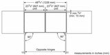 THERMADOR T24UW905LP Freedom® Under Counter Wine Cooler with Glass Door 24'' Panel Ready, Left Hinge Custom Panel Ready