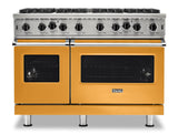 VIKING VGIC54828BDALP 48" Open Burner Gas Range - VGIC5482 Viking 5 Series Yellow