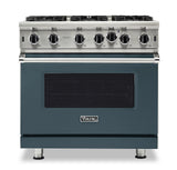 VIKING VGIC53626BSQLP 36" Open Burner Gas Range - VGIC5362 Viking 5 Series Gray