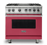 VIKING VDR5364GVALP 36" Dual Fuel Range - VDR536 Viking 5 Series Red