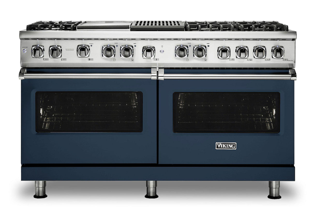 VIKING VDR5606GQSB 60" Dual Fuel Range - VDR560 Viking 5 Series Blue