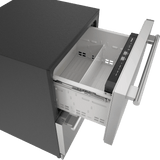 THERMADOR T24UC915DS Freedom® Under Counter Combo Drawer Refrigerator/Freezer 24'' Masterpiece® in Stainless Steel