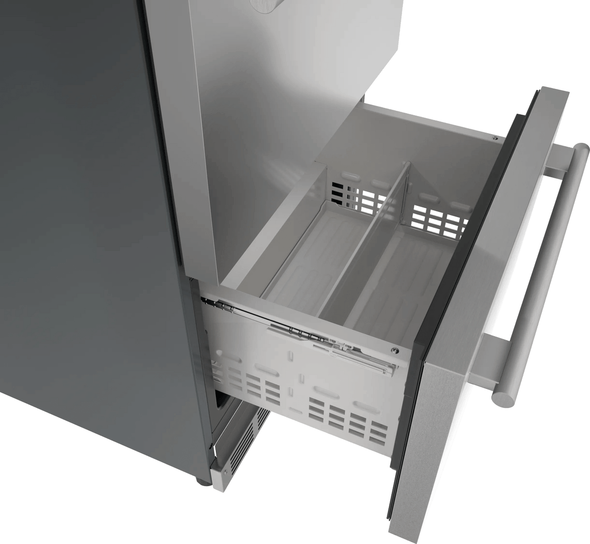THERMADOR T24UR915DS Freedom® Under Counter Double Drawer Refrigerator 24'' Masterpiece® in Stainless Steel