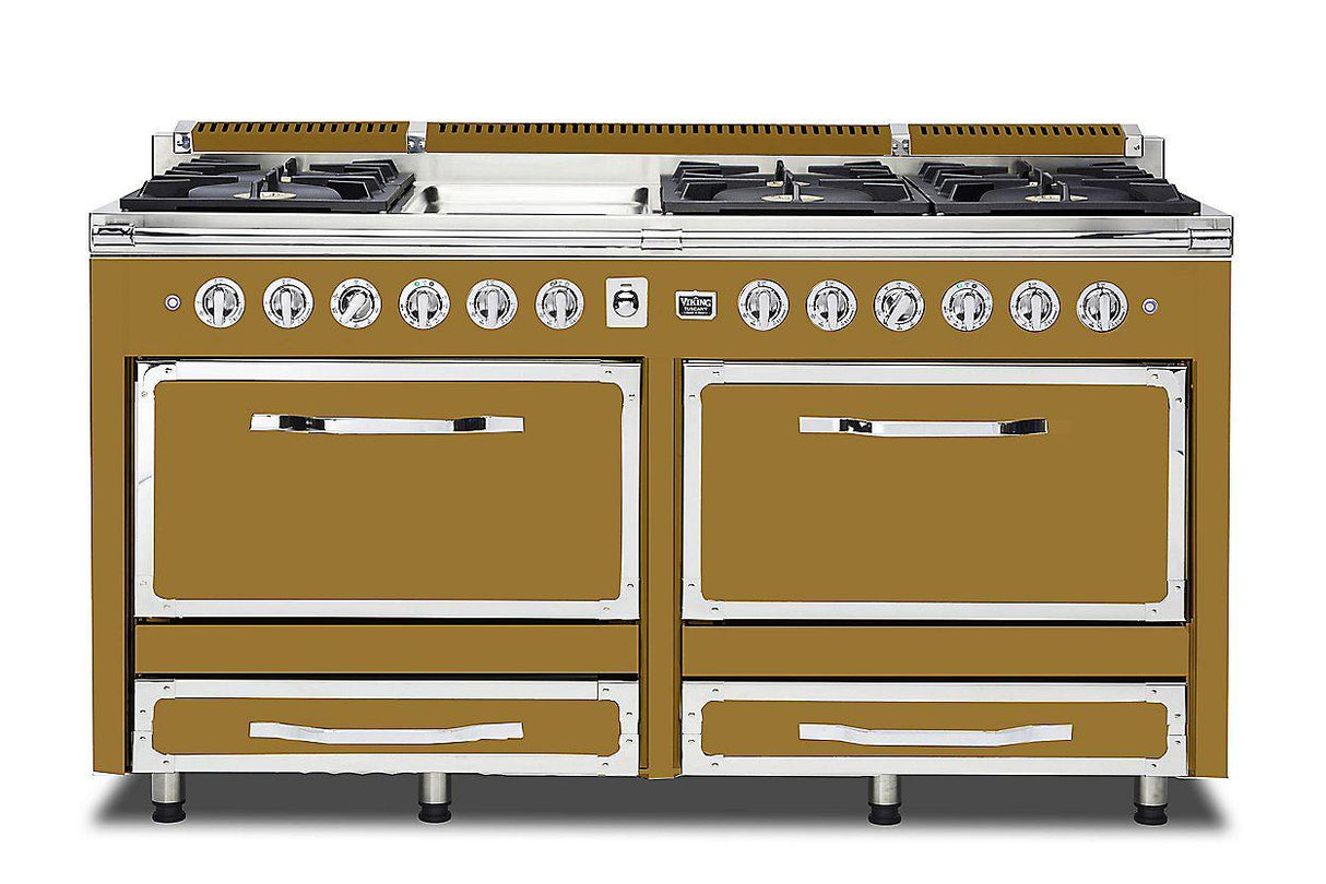 VIKING TVDR6616GGH 66"W. Tuscany Range - TVDR661 Gold