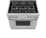 THERMADOR PRG366WH PRG366WH Gas Professional Range 36'' Pro Harmony® Standard Depth in Stainless Steel