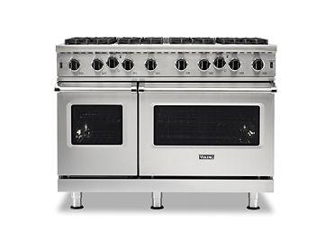 VIKING VGIC54828BCS 48" Open Burner Gas Range - VGIC5482 Viking 5 Series Black