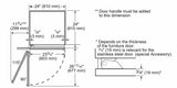 THERMADOR T24ID905LP Freedom® Built-in Freezer Column 24'' Panel Ready, External Ice & Water Dispenser, Left Hinge Custom Panel Ready