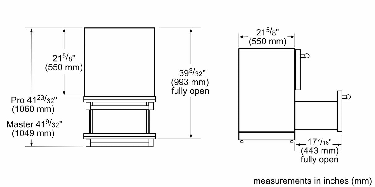 THERMADOR T24UR915DS Freedom® Under Counter Double Drawer Refrigerator 24'' Masterpiece® in Stainless Steel