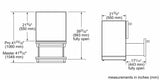 THERMADOR T24UR915DS Freedom® Under Counter Double Drawer Refrigerator 24'' Masterpiece® in Stainless Steel