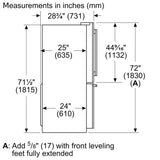 THERMADOR T36FT810NS Freedom® Freestanding French Door Bottom Mount Refrigerator 36'' Masterpiece® in Stainless Steel