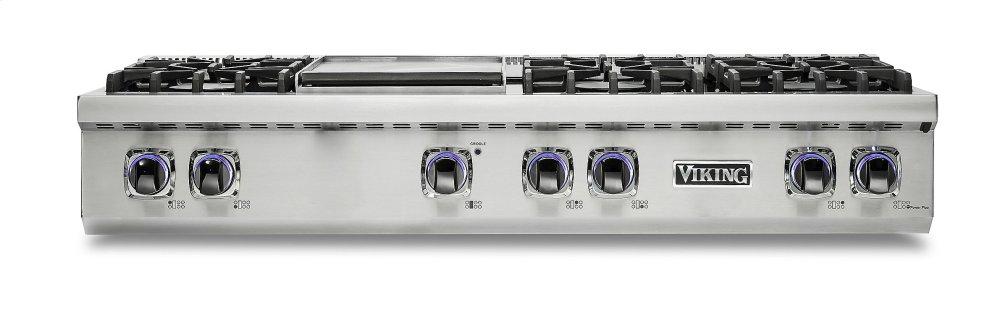 VIKING VRT7486GSSLP 48" 7 Series Gas Rangetop - VRT Professional in Stainless Steel