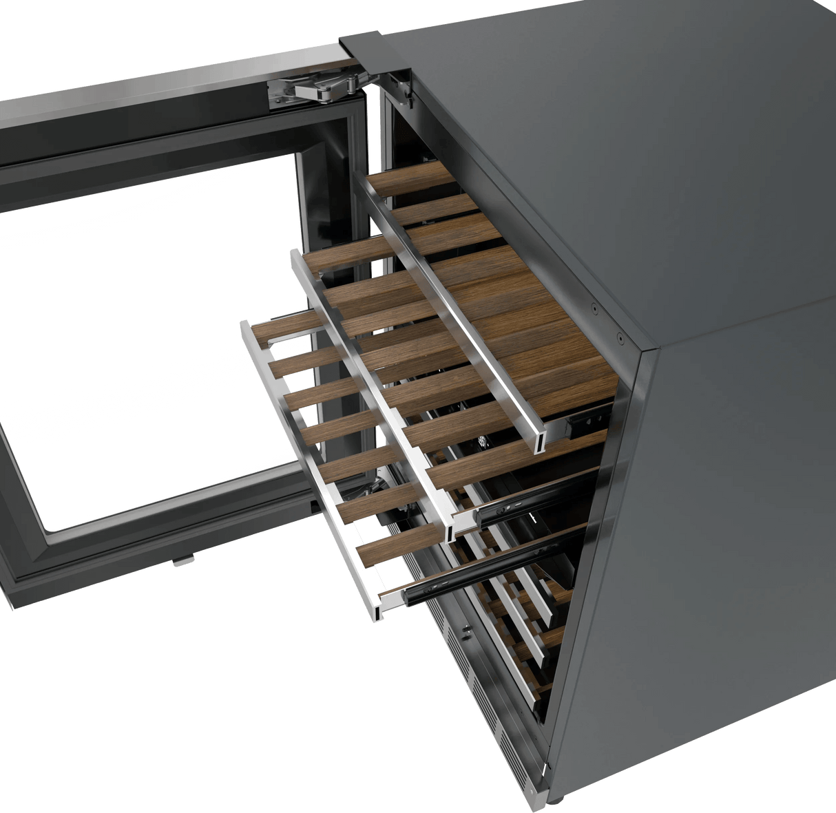 THERMADOR T24UW925LS Freedom® Under Counter Wine Cooler with Glass Door 24'' Professional in Stainless Steel, Left Hinge in Stainless Steel