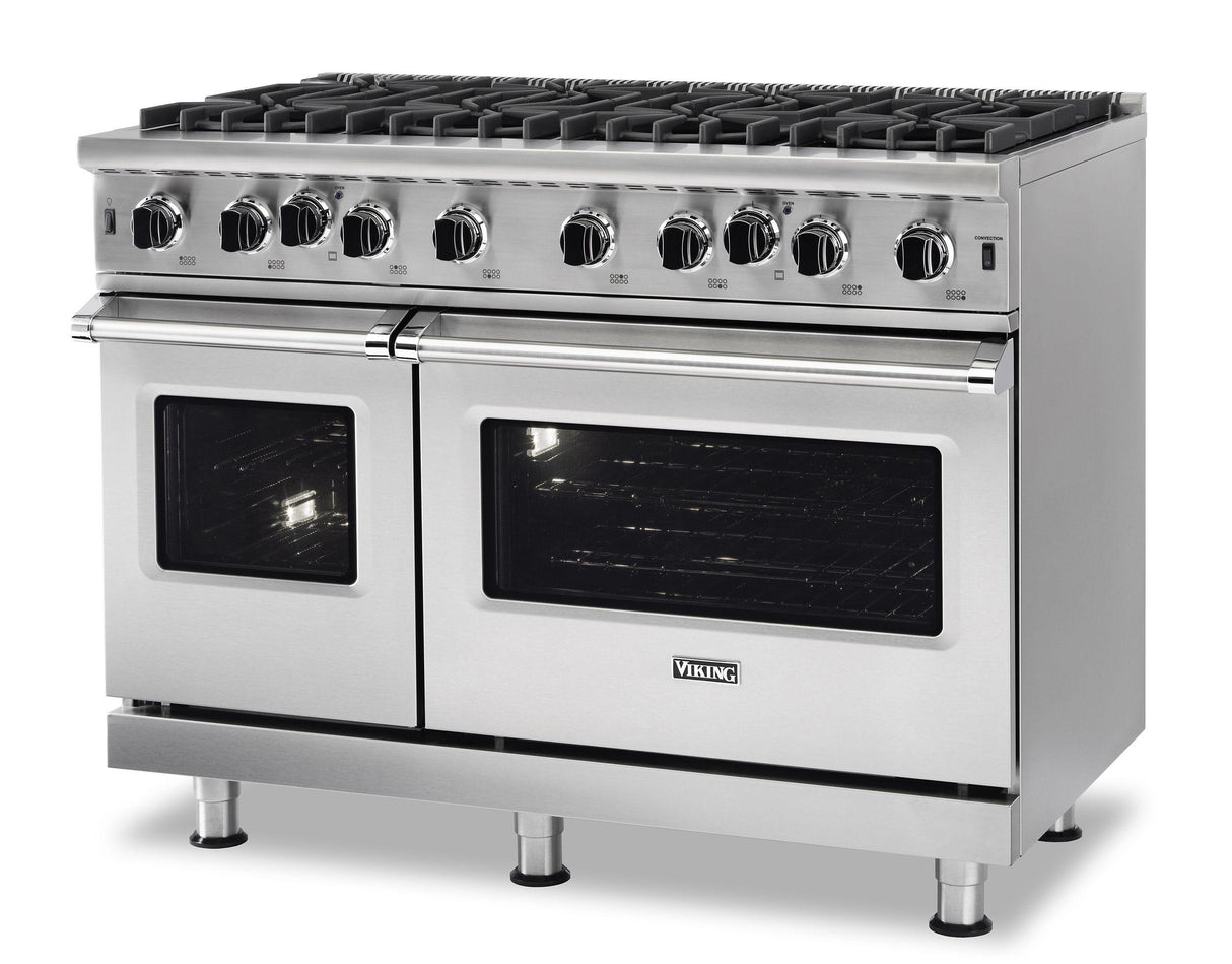 VIKING VGIC54828BNS 48" Open Burner Gas Range - VGIC5482 Viking 5 Series Blue