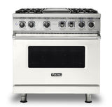 VIKING VDR5364GPWLP 36" Dual Fuel Range - VDR536 Viking 5 Series White