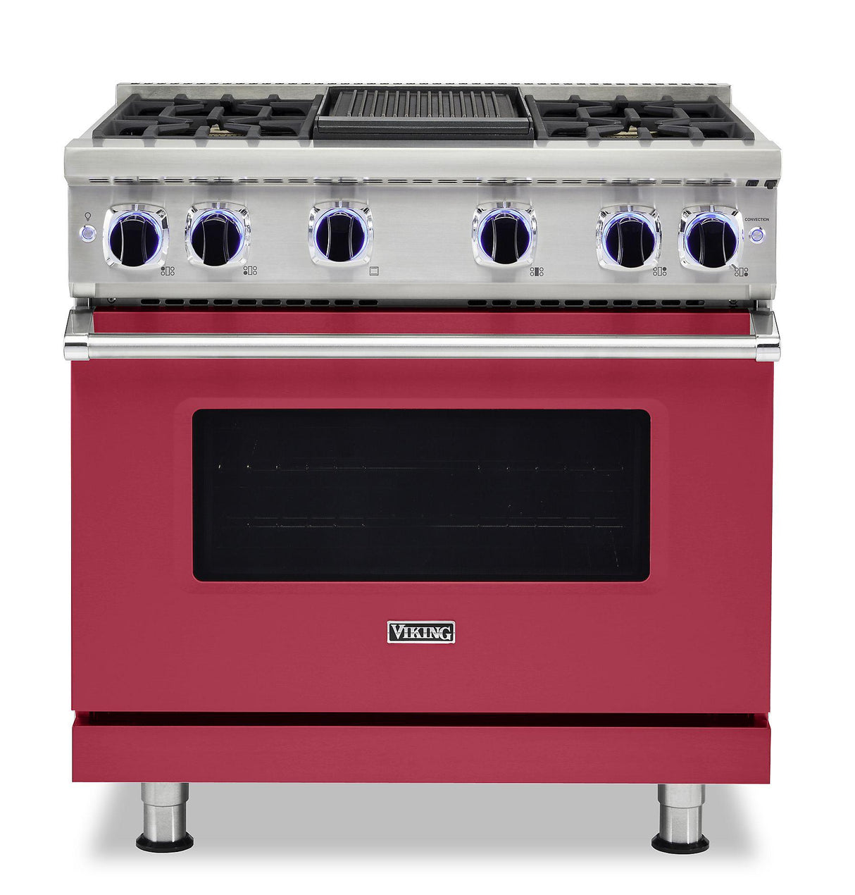 VIKING VGR73624GVALP 36" Sealed Burner Gas Range - VGR7362 Viking 7 Series Red