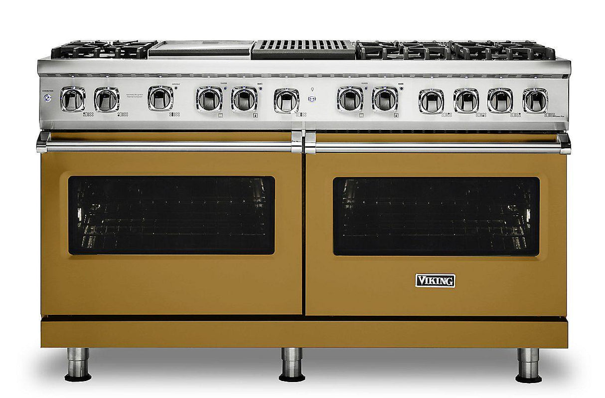VIKING VDR5606GQGH 60" Dual Fuel Range - VDR560 Viking 5 Series Gold