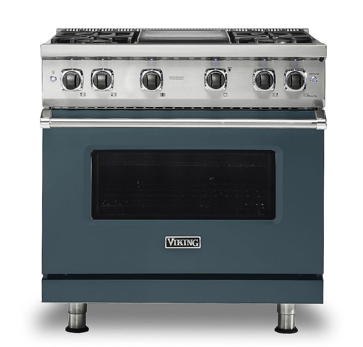 VIKING VGR5364GSQLP 36" Gas Range - VGR536 Viking 5 Series Gray