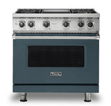 VIKING VGR5364GSQLP 36" Gas Range - VGR536 Viking 5 Series Gray