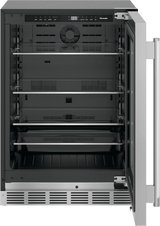 THERMADOR T24UR915RS Freedom® Under Counter Refrigerator with Glass Door 24'' Masterpiece® in Stainless Steel, Right Hinge in Stainless Steel