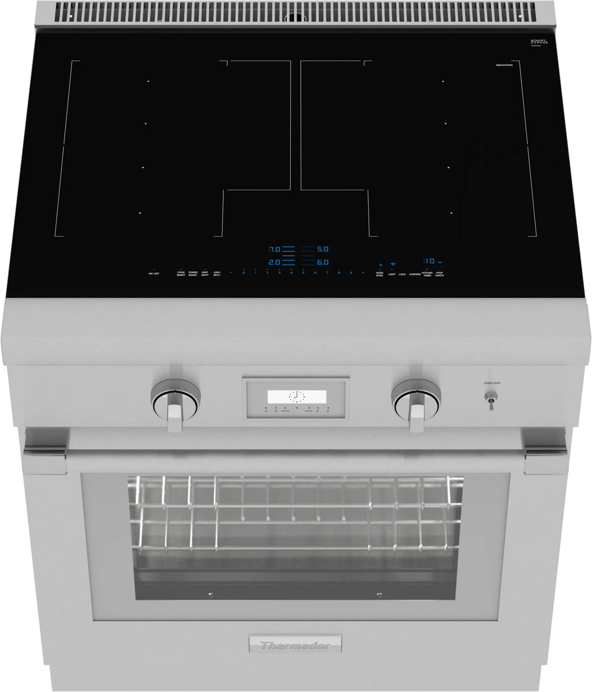 THERMADOR PRI30LBHU Liberty® Induction Professional Range 30'' Pro Harmony® Standard Depth in Stainless Steel