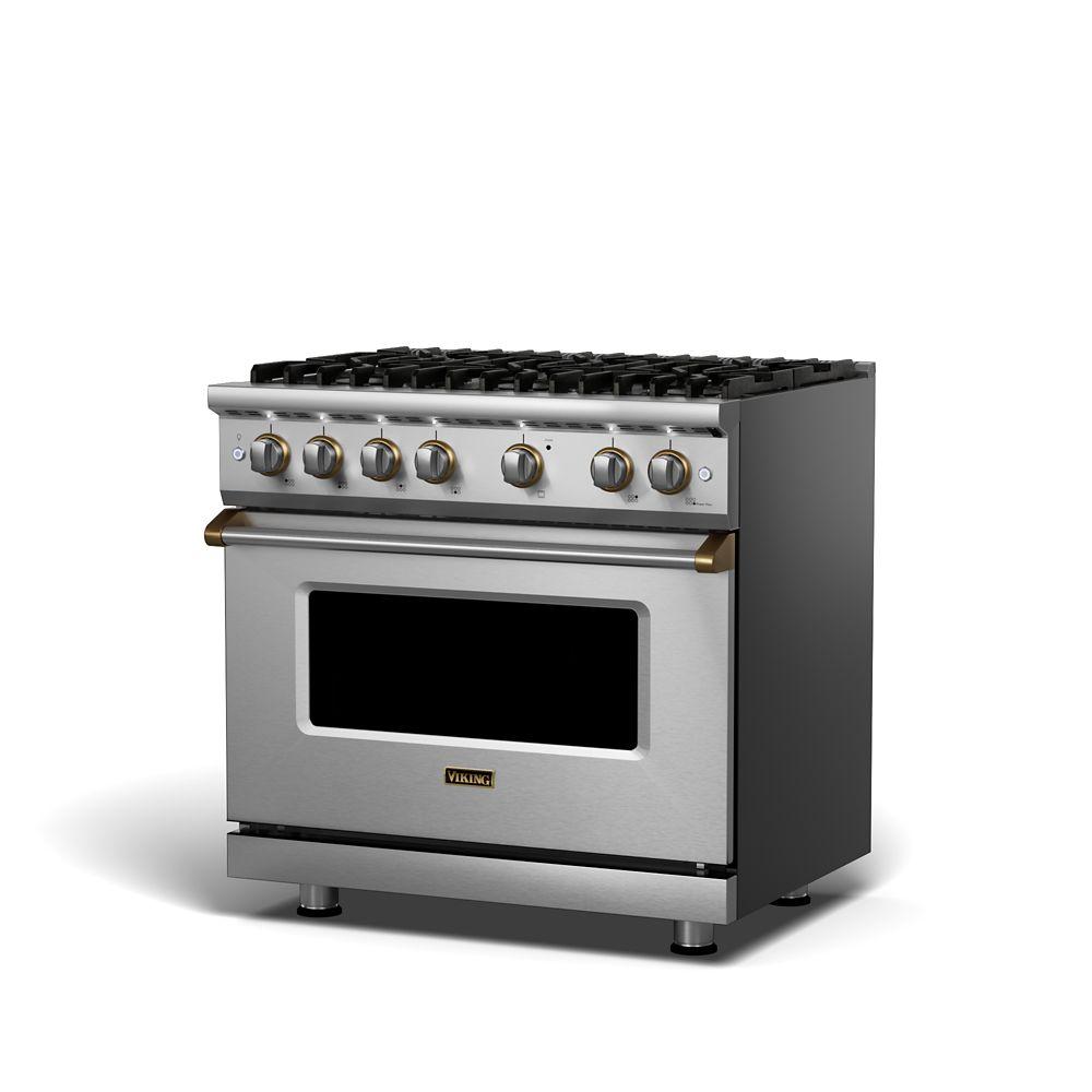 VIKING VGR5364GANLP 36" Gas Range - VGR536 Viking 5 Series Bronze