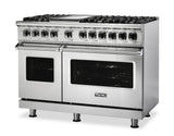VIKING VDR5488BNALP 48" Dual Fuel Range - VDR548 Viking 5 Series Gray