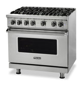 VIKING VGR5364GCSLP 36" Gas Range - VGR536 Viking 5 Series Black