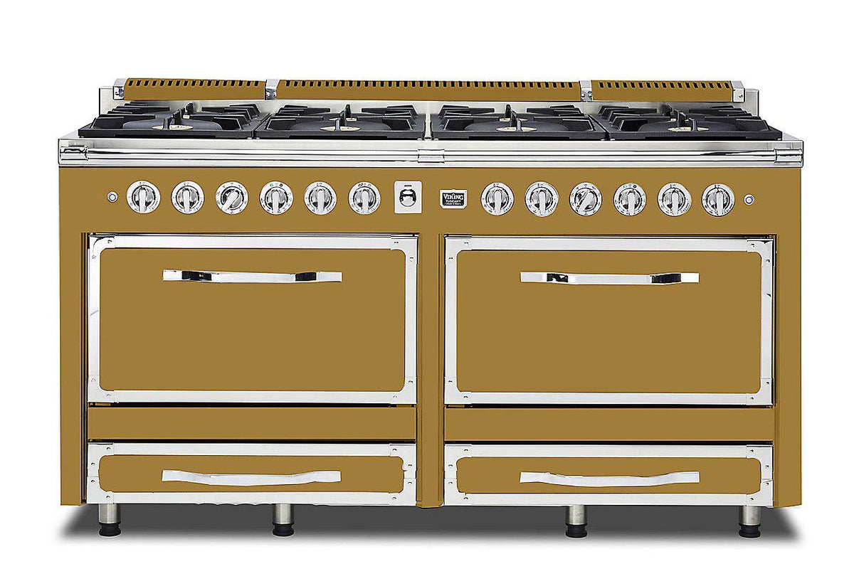 VIKING TVDR6618BGH 66"W. Tuscany Range - TVDR661 Gold
