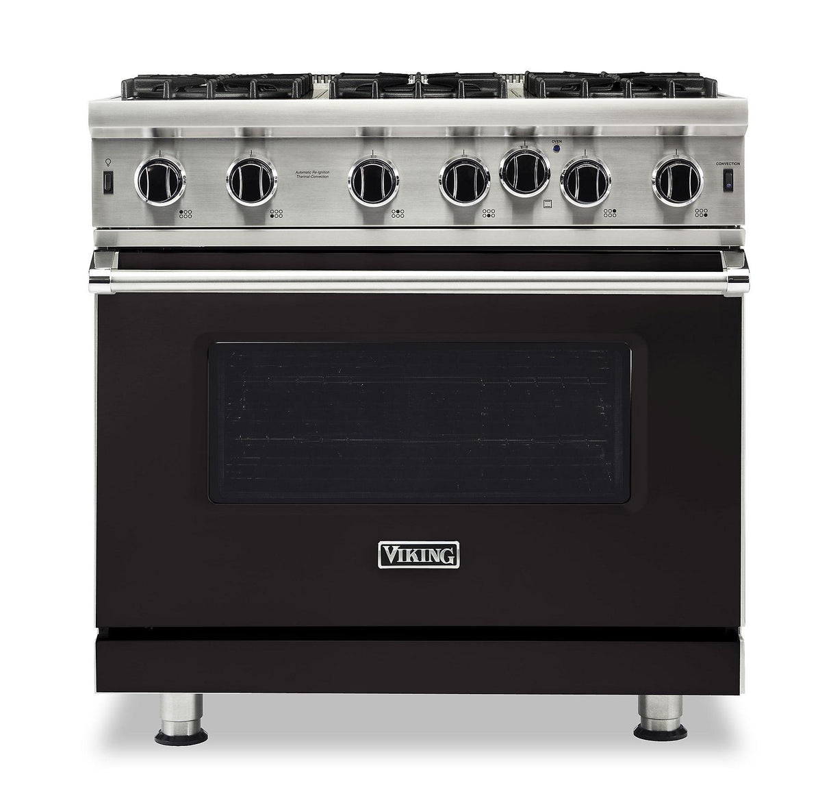 VIKING VGIC53626BONLP 36" Open Burner Gas Range - VGIC5362 Viking 5 Series Black