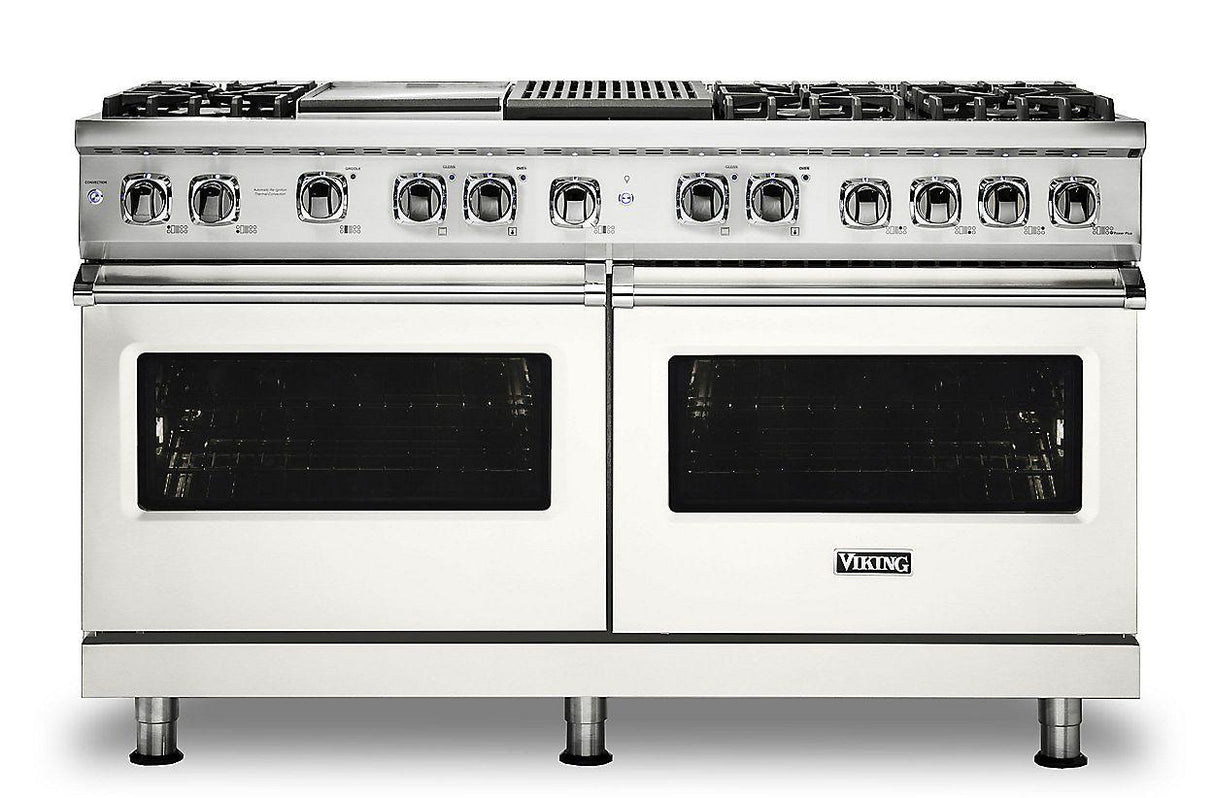 VIKING VDR5606GQPWLP 60" Dual Fuel Range - VDR560 Viking 5 Series White