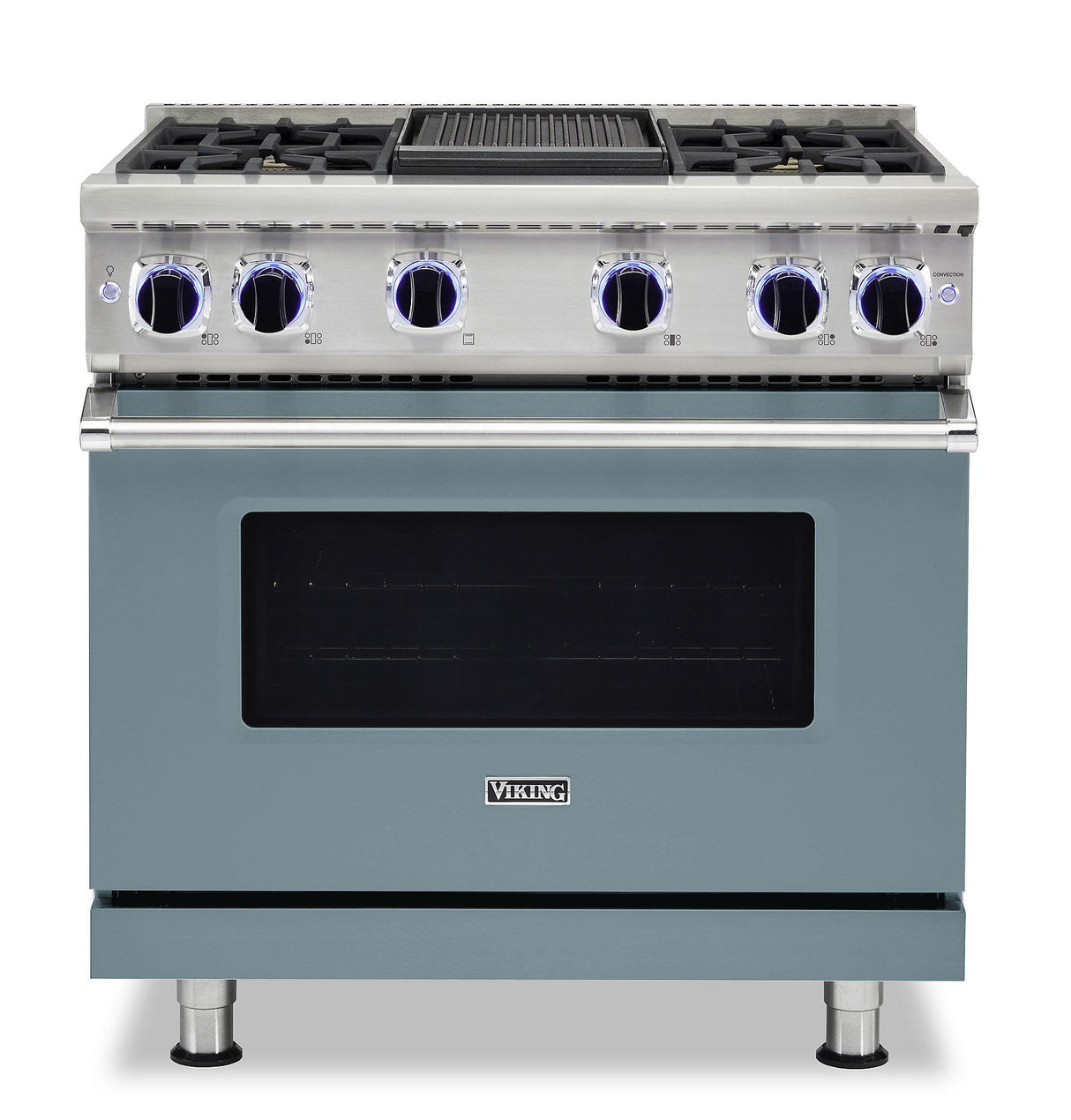 VIKING VGR73624GNSLP 36" Sealed Burner Gas Range - VGR7362 Viking 7 Series Blue