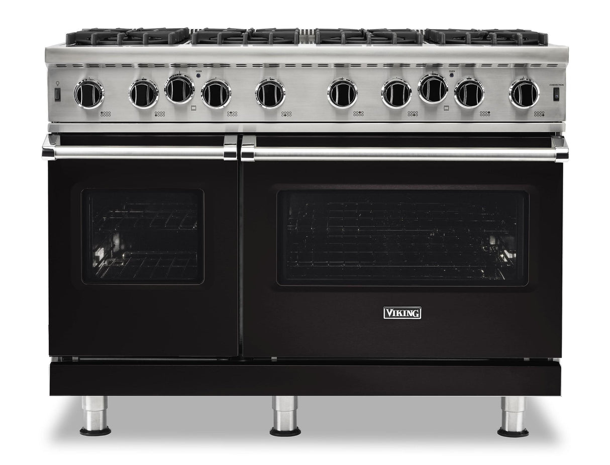 VIKING VGIC54828BON 48" Open Burner Gas Range - VGIC5482 Viking 5 Series Black