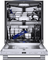 THERMADOR DWHD661EFP Star Sapphire® Dishwasher 24'' Professional in Stainless Steel