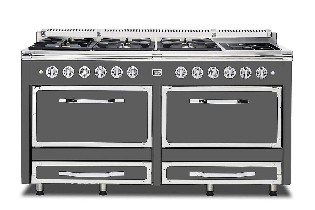 VIKING TVDR6616IDG 66"W. Tuscany Range - TVDR661 Gray