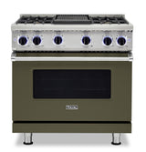 VIKING VGR73624GMA 36" Sealed Burner Gas Range - VGR7362 Viking 7 Series Gray