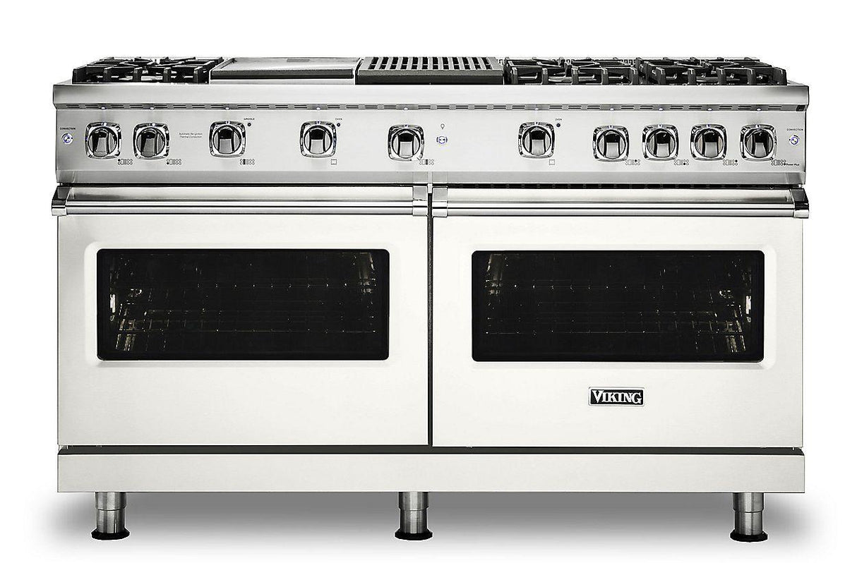 VIKING VGR5606GQPWLP 60" Gas Range - VGR560 Viking 5 Series White