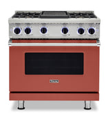 VIKING VGR73624GSCLP 36" Sealed Burner Gas Range - VGR7362 Viking 7 Series Red