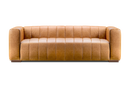 Valencia Victoria Top Grain Leather Three Seats Sofa, Cognac