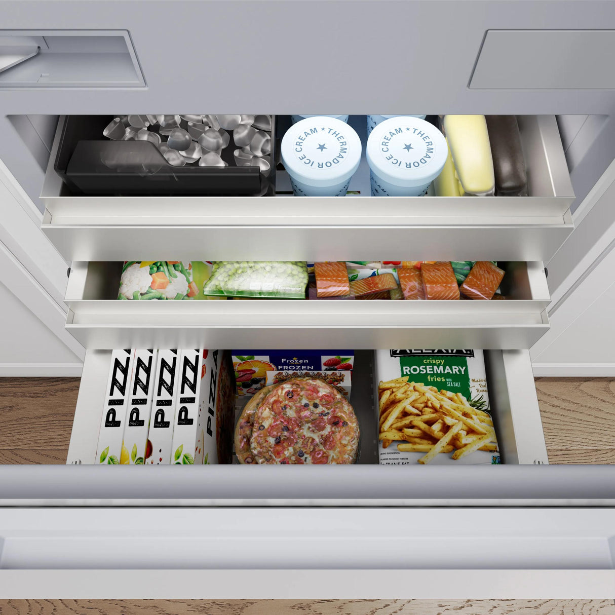 THERMADOR T30IB100SP Freedom® Built-in Bottom Freezer 30'' Panel Ready Custom Panel Ready